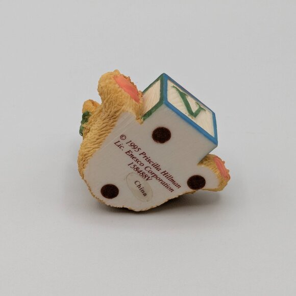 Cherished Teddies Bear with ABC "V" Block (158488V) 1995 - Picture 7 of 10